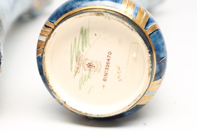 Lot WILLIAM MOORCROFT FOR JAMES MACINTYRE & CO. LTD. A RARE PAIR OF LATE 19TH CENTURY FLORIN WARE POTTERY VASES