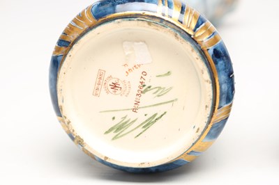 Lot WILLIAM MOORCROFT FOR JAMES MACINTYRE & CO. LTD. A RARE PAIR OF LATE 19TH CENTURY FLORIN WARE POTTERY VASES