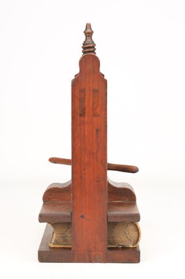 Lot AN 18TH CENTURY WALNUT AND ELM BOOK PRESS