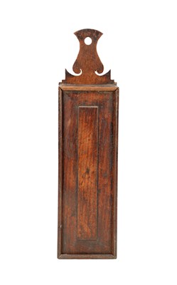 Lot AN 18TH CENTURY OAK CANDLE BOX