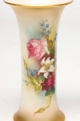 Lot TWO ROYAL WORCESTER HAND-PAINTED PORCELAIN PIECES