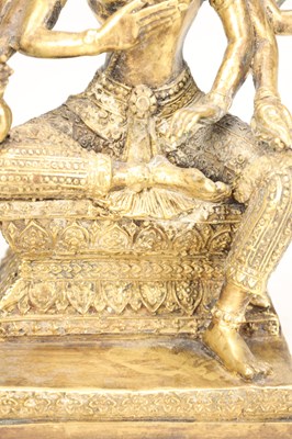 Lot AN 18TH/20TH CENTURY THAI GILT BRONZE BRAHMA FIGURE