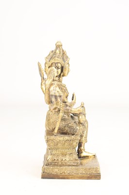 Lot AN 18TH/20TH CENTURY THAI GILT BRONZE BRAHMA FIGURE