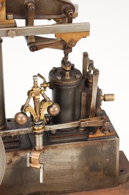 Lot AN EARLY 20TH CENTURY STUART LIVE STEAM BEAM ENGINE