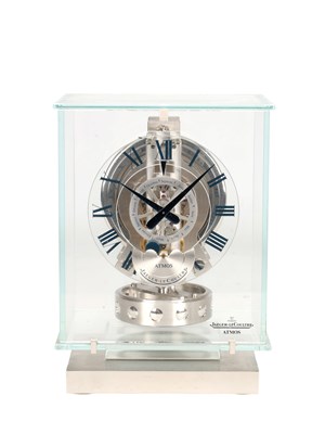 Lot 177 - A LATE 20TH CENTURY JAEGER-LECOULTRE ATMOS PHASES DE LUNE CLOCK