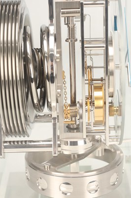Lot 177 - A LATE 20TH CENTURY JAEGER-LECOULTRE ATMOS PHASES DE LUNE CLOCK