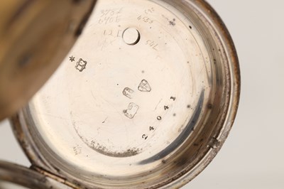Lot THOMAS YATES, PRESTON. A LATE 19TH CENTURY SILVER OPEN FACED FUSEE POCKET WATCH