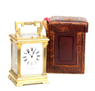 Lot A LATE 19TH CENTURY FRENCH REPEATING CARRIAGE CLOCK