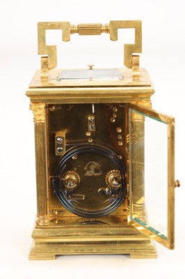 Lot A LATE 19TH CENTURY FRENCH REPEATING CARRIAGE CLOCK