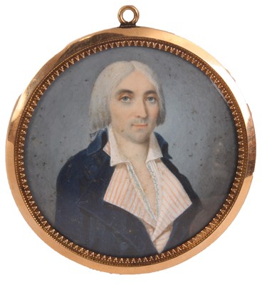 Lot 236 - An early 19th Century circular half length...