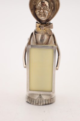 Lot A RARE EDWARDIAN ENGLISH SILVER SUFFRAGETTE MUFFINEER