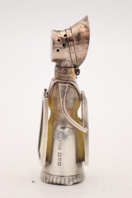 Lot A RARE EDWARDIAN ENGLISH SILVER SUFFRAGETTE MUFFINEER