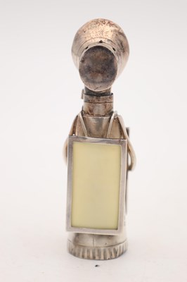 Lot A RARE EDWARDIAN ENGLISH SILVER SUFFRAGETTE MUFFINEER