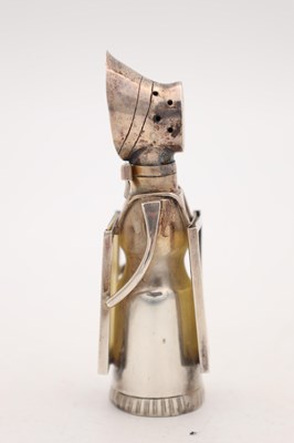 Lot A RARE EDWARDIAN ENGLISH SILVER SUFFRAGETTE MUFFINEER