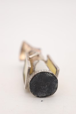 Lot A RARE EDWARDIAN ENGLISH SILVER SUFFRAGETTE MUFFINEER