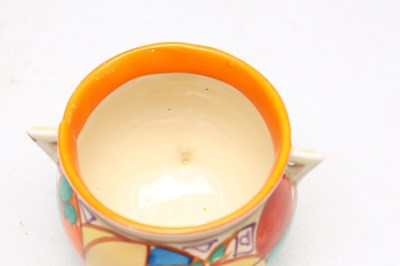 Lot A CIRCA 1930 CLARICE CLIFF EARTHENWARE FANTASQUE CAULDRON IN THE MELON PATTERN