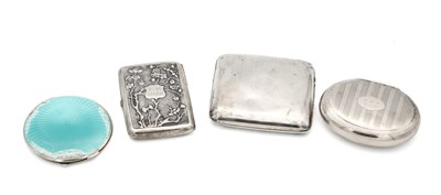 Lot A COLLECTION OF ENGLISH AND CHINESE SILVER CASES