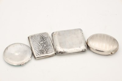 Lot A COLLECTION OF ENGLISH AND CHINESE SILVER CASES