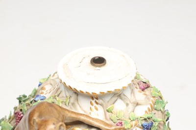 Lot A 19TH CENTURY MEISSEN PORCELAIN FIGURAL POT-POURRI VASE