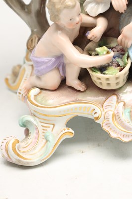 Lot A 19TH CENTURY MEISSEN PORCELAIN FIGURAL POT-POURRI VASE
