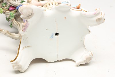 Lot A 19TH CENTURY MEISSEN PORCELAIN FIGURAL POT-POURRI VASE