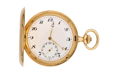 Lot AN 18CT GOLD IWC HUNTER POCKET WATCH