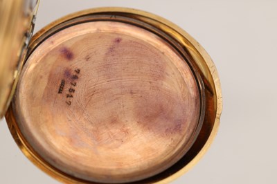 Lot AN 18CT GOLD IWC HUNTER POCKET WATCH