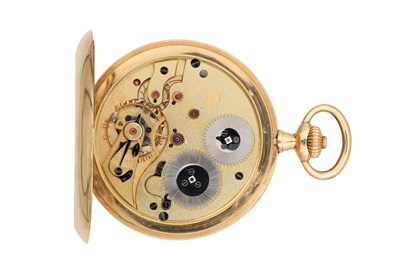 Lot AN 18CT GOLD IWC HUNTER POCKET WATCH