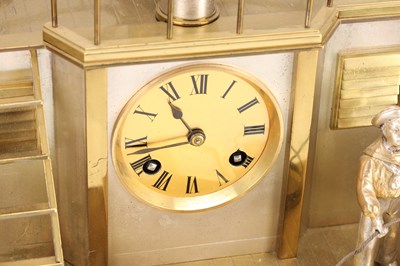 Lot 185 - GUILMET, PARIS. A LATE 19TH CENTURY FRENCH INDUSTRIAL AUTOMATON "HELMSMAN" TABLE CLOCK