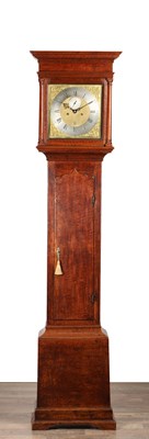 Lot JOHN AGAR, YORK. A GEORGE III OAK CASED LONGCASE CLOCK