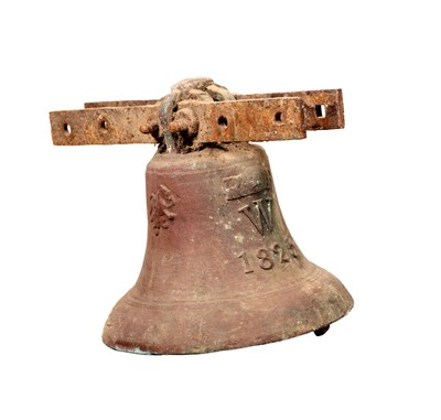 Lot A REGENCY BRONZE BELL DATED 1825