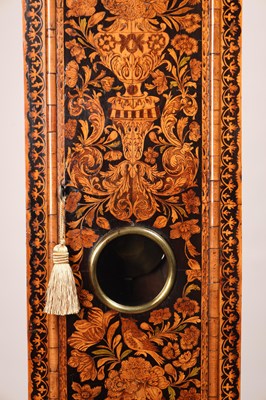 Lot 101 - JOHN SHAW, HOLBOURN. A WILLIAM AND MARY WALNUT MARQUETRY LONGCASE CLOCK