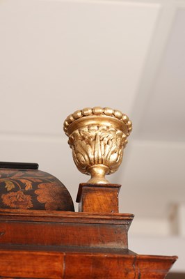 Lot 101 - JOHN SHAW, HOLBOURN. A WILLIAM AND MARY WALNUT MARQUETRY LONGCASE CLOCK
