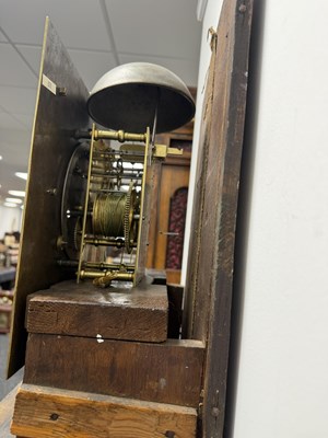 Lot 101 - JOHN SHAW, HOLBOURN. A WILLIAM AND MARY WALNUT MARQUETRY LONGCASE CLOCK