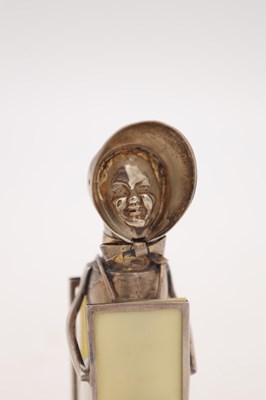 Lot A RARE EDWARDIAN ENGLISH SILVER SUFFRAGETTE MUFFINEER