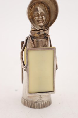 Lot A RARE EDWARDIAN ENGLISH SILVER SUFFRAGETTE MUFFINEER