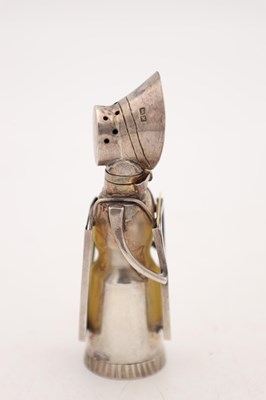Lot A RARE EDWARDIAN ENGLISH SILVER SUFFRAGETTE MUFFINEER
