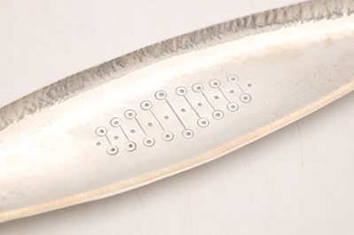 Lot A MID 20TH CENTURY ENGLISH SILVER TRAY