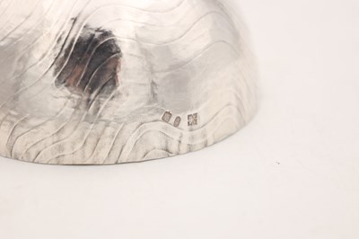Lot ADRIAN K A HOPE A CONTEMPORARY SCOTTISH SILVER SPOON AND DISH