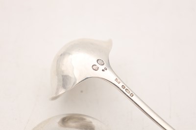 Lot TWO EARLY 20TH CENTURY GEORG JENSEN SILVER SPOONS MAGNOLIA PATTERN