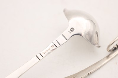 Lot TWO 20TH CENTURY DANISH SILVER SPOONS BY GEORG JENSEN