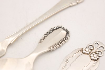 Lot THREE 20TH CENTURY AND LATER DANISH SILVER PIECES BY GEORG JENSEN