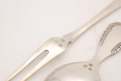 Lot THREE 20TH CENTURY AND LATER DANISH SILVER PIECES BY GEORG JENSEN