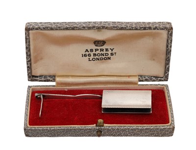 Lot A CASED GEORGE V ENGLISH SILVER BOOKMARK BY ASPREY & CO