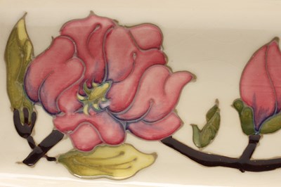 Lot TWO 20TH CENTURY MOORCROFT TUBE-LINED POTTERY PEN TRAYS