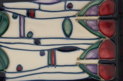 Lot TWO 20TH CENTURY MOORCROFT TUBE-LINED POTTERY PEN TRAYS