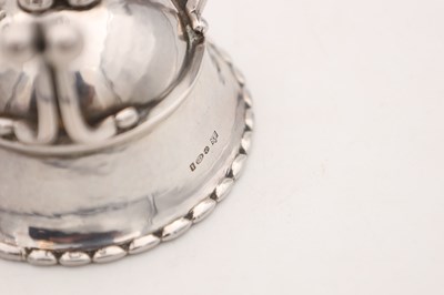 Lot AN EARLY 20TH CENTURY GEORG JENSEN SILVER SALT CELLAR