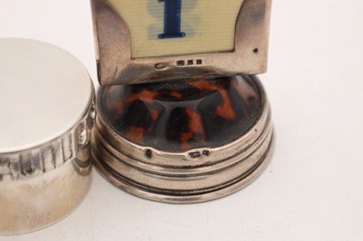Lot A COLLECTION OF SILVER AND OTHER DESK ITEMS