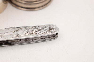 Lot A COLLECTION OF SILVER AND OTHER DESK ITEMS