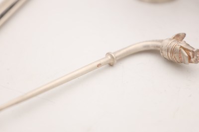 Lot A COLLECTION OF SILVER AND OTHER DESK ITEMS